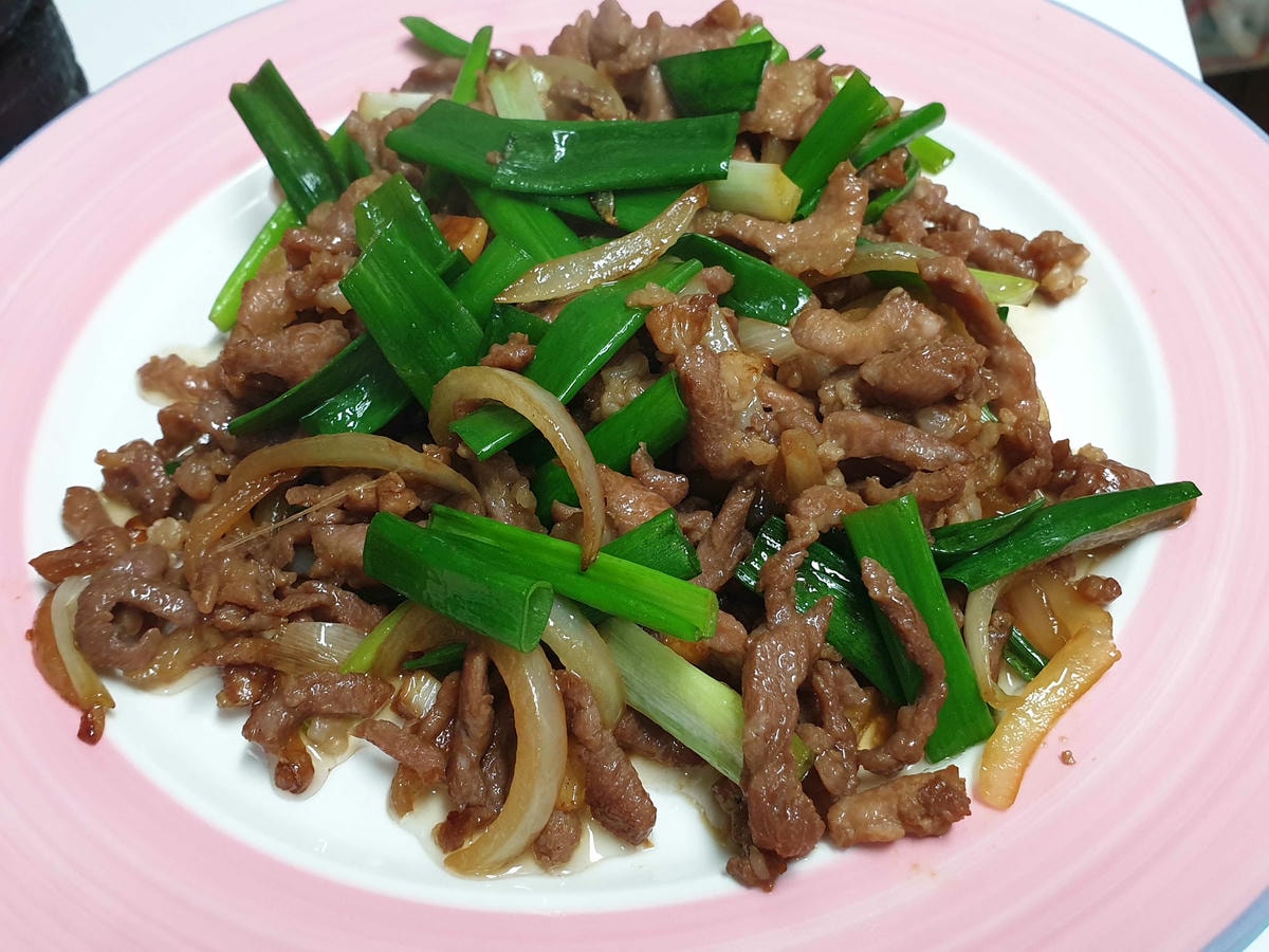 蔥爆肉絲6